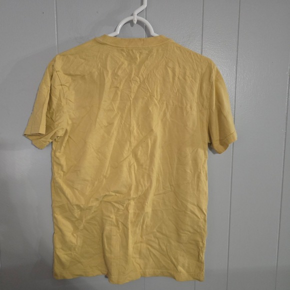 American Eagle T-Shirt Mens XS Yellow Super Soft Graphic Box Logo Tee - Picture 3 of 6